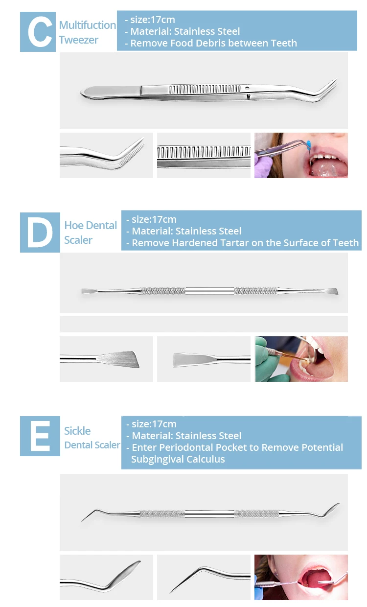 Стоматологическое зеркало из нержавеющей стали стоматологический набор инструментов зонд набор для ухода за зубами инструмент Пинцет Hoe серповидный скалер