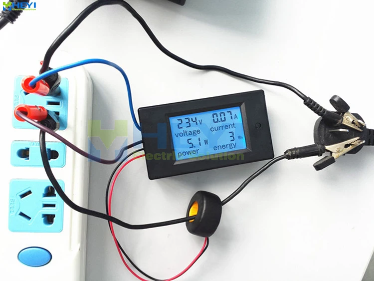 4 in 1 meter LED AC metering Wiring diagram