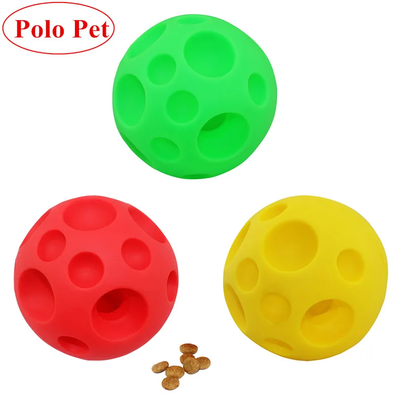 

Holed Ball Toy Pet Dog Trainer Products Toys Vinyl Food Ball With Holes For Playing and Training Dog Toy