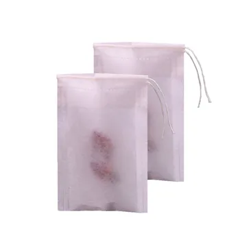 

100pcs Tea bag with wood pulp coffee filter paper white packaging bags storage