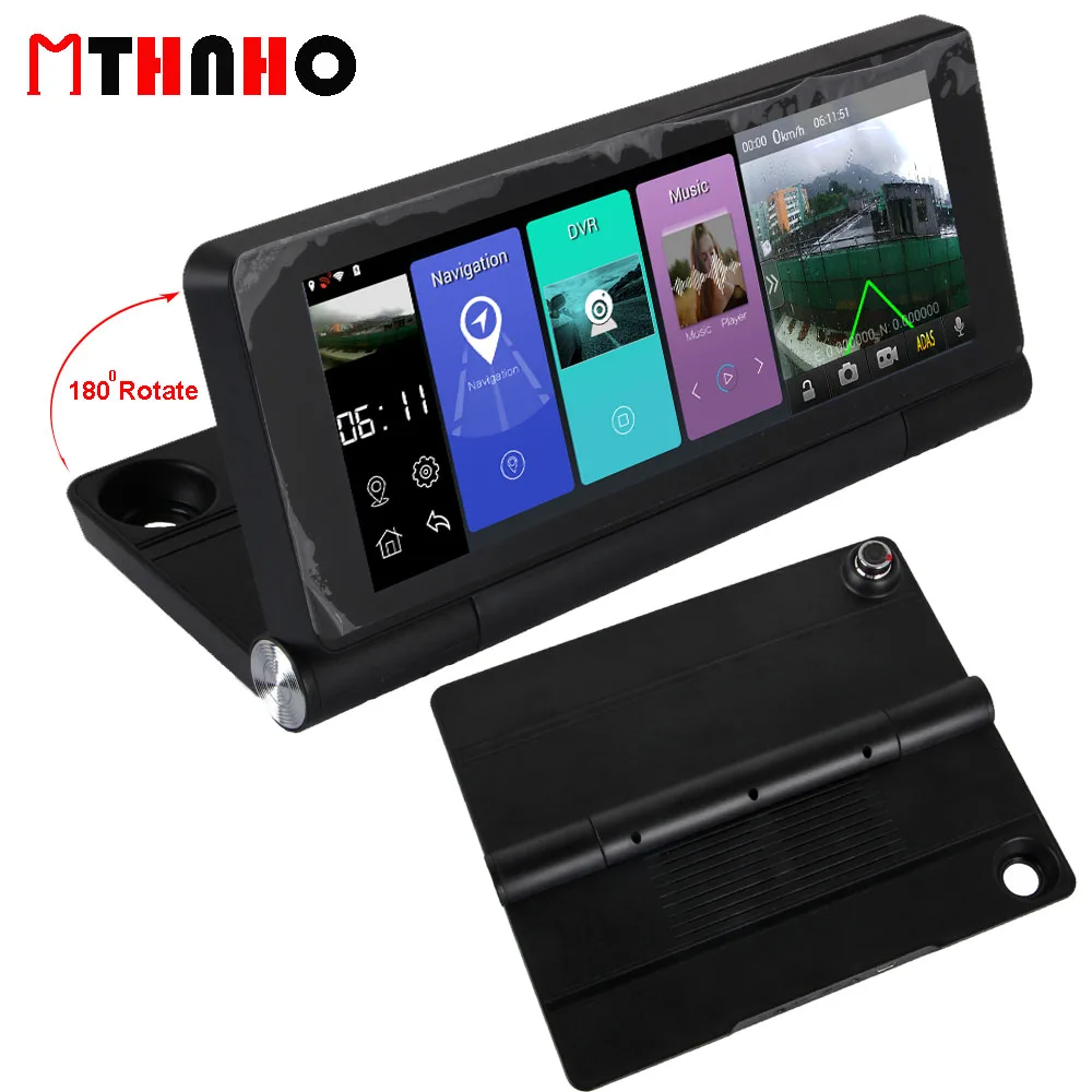Full HD Car DVR GPS Navigation Android 7inch Touch Dual Camera WiFi Auto Camera Car Center