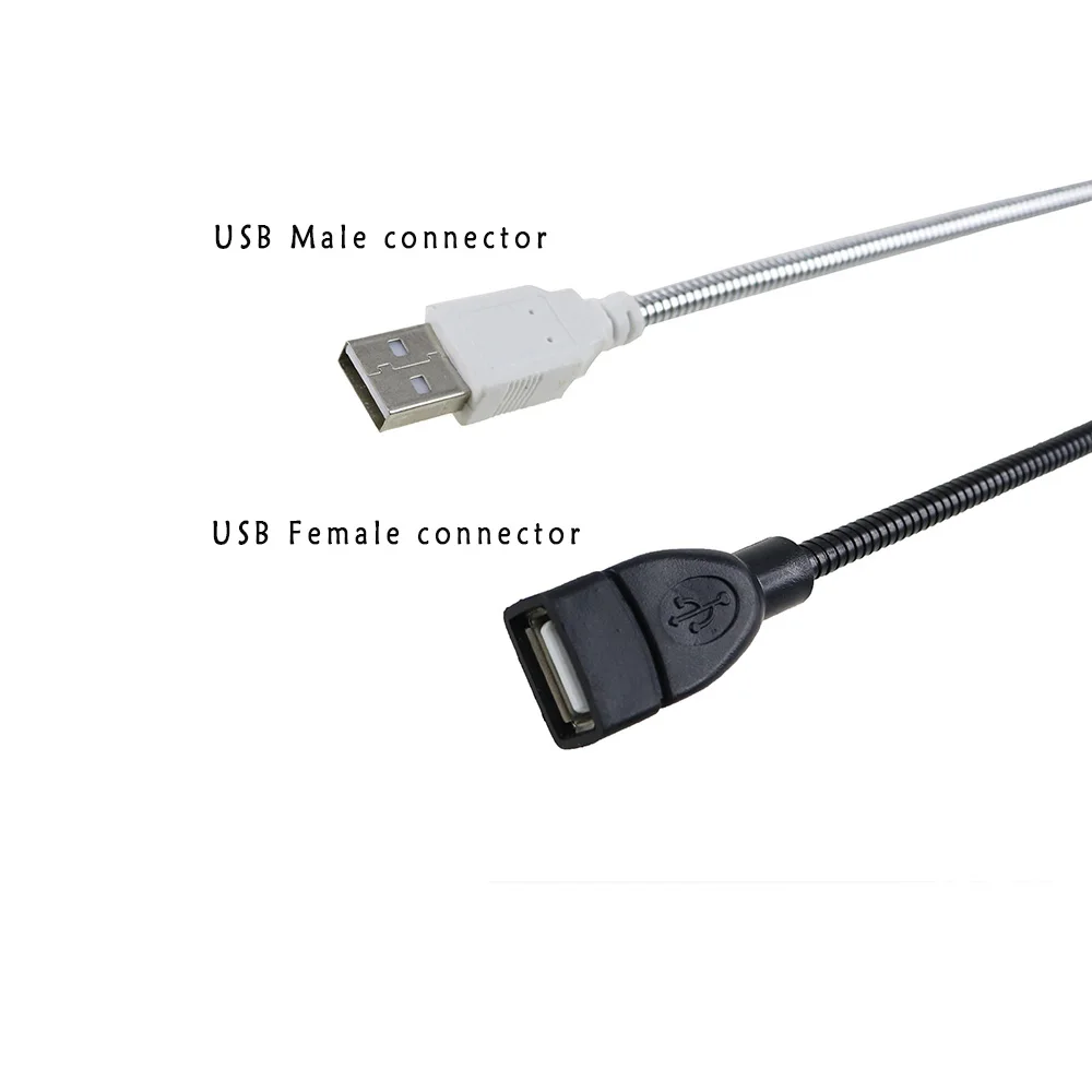 USB Гибкие Металлические шланг USB кабель-удлинитель 4 ядра 6*350 мм женщин кабель для Тетрадь PC Книга usb Light 1 шт./лот