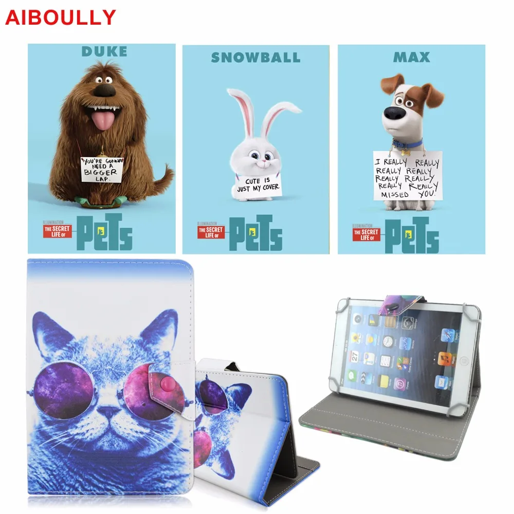 

AIBOULLY Puppy Dog Cat Pet 7" Universal Case For Samsung Galaxy Tab 4 7.0 SM-T230/T231/T235/T237/T230NU Tablet PC Stands Holder