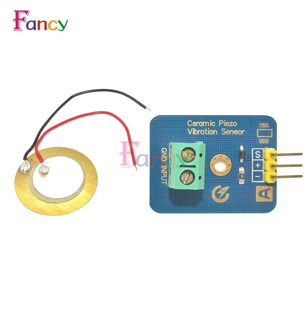 Ceramic Piezo Vibration Sensor Analog Output Electronic Components