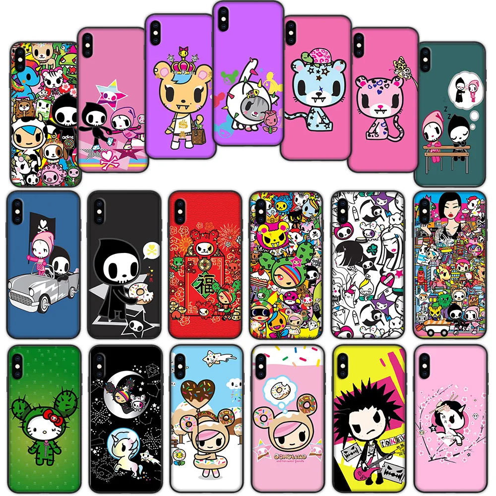 Японский мягкий чехол Tokidoki для iPhone XS 11 Pro Max XR X 7 8 6 6S Plus|Бамперы| |