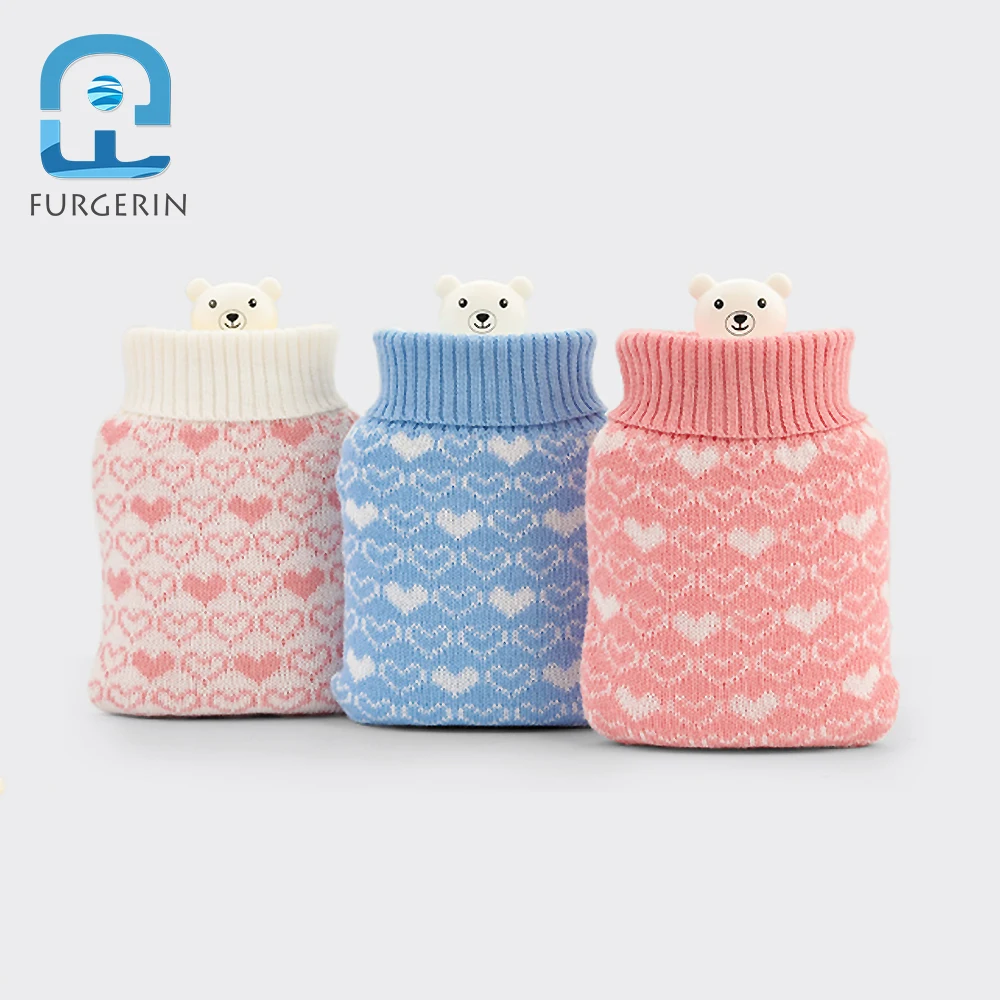 

FURGERIN Hot Water Bag Cover Ice Compress Bear hand warmers hot hands Handwarmer Gel Hand Warmer warm water bag Warm Bottle