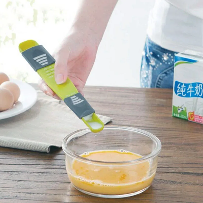 

Small Kitchen Scales Double Ended Measure Spoon Eight Stalls Measuring Spoon For Salt Soup Coffee Tea Powder Kitchen Gadgets