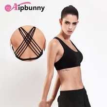 Aipbunny, сексуальные перекрещивающиеся на спине лямки, спортивный бюстгальтер для женщин, майка для бега, тренировочный топ для занятий спортом для девочек, майка для занятий йогой, топы, нижнее белье для тренировок