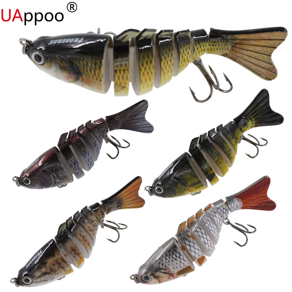 Воблер Реалистичного Рыболовную Приманку 7 Сегмент Swimbait Crankbait Жесткий Bait
