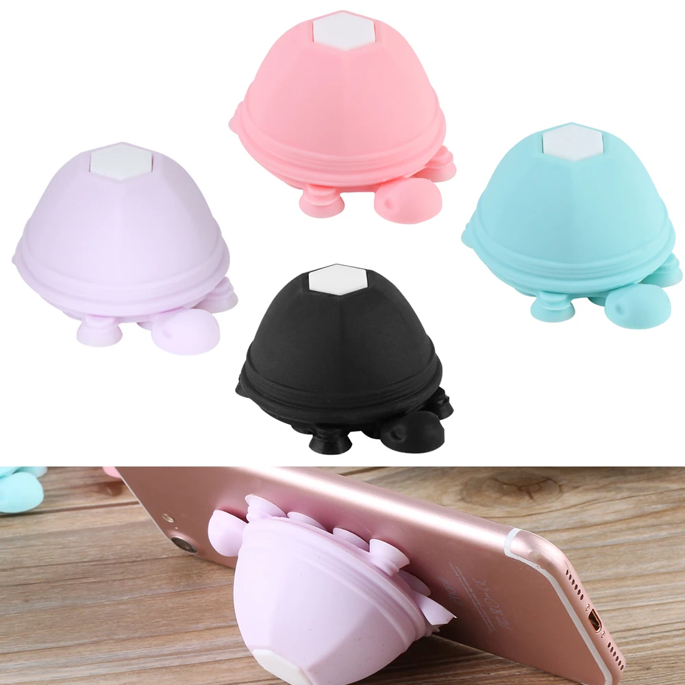 

Universal Turtle Earphone Winder Silicone Smartphone Holder Multifunction Mobilephone Sucker Stand for iphone Samsung