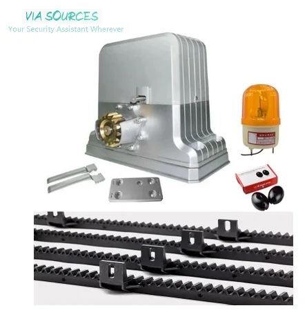 

Security Home Heavy Duty Automatic Slide Kit with Remote Control for access control system With 10 RF Gate Opener Operator