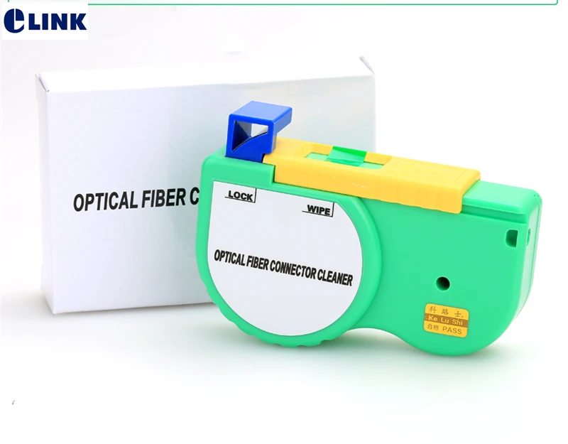 Fiber Cassette Cleaner for SC FC ST MU LC MTP MPO DIN connector NEOCLEAN-N optical fibre cleaning box 500+ times free shipping fc sc fiber optic connector end face cleaner cassettes fiber cleaning tape box can replace the cleaning cassette fiber cleaner