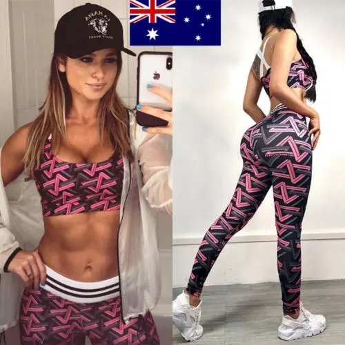 

Summer Purple Women Geometric Print Set Tracksuit Quick-dry Sets Ladies Sport Run Yoga Fitness Clothes