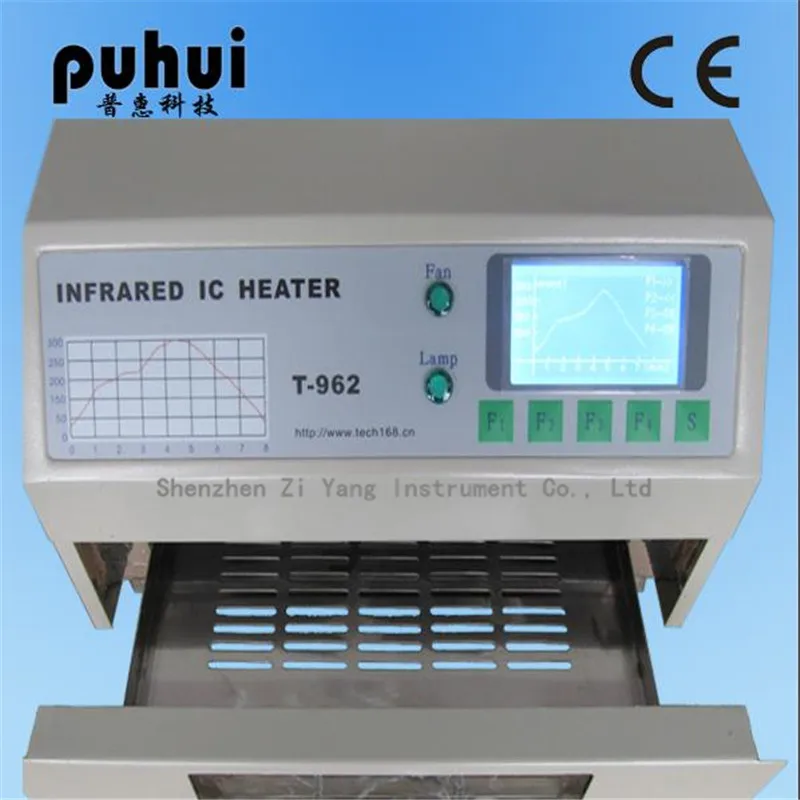 Прибор для пайки PUHUI T 962 T962 с инфракрасным нагревателем 800 Вт 180x235 мм BGA SMD SMT