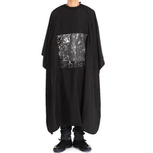 Лучшее предложение Новая высококачественная черная Водонепроницаемая тканевая накидка для салона, парикмахерской, парикмахерской, фартук профессиональный