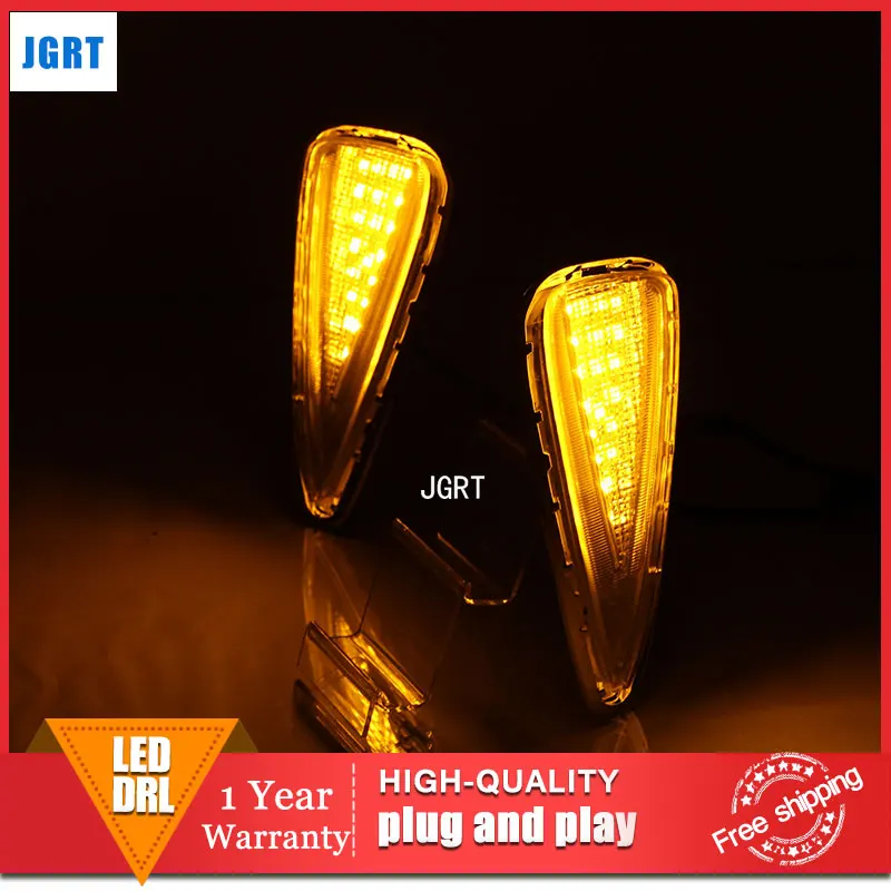 

car 2015-2016 styling For Toyota Camry LED DRL For Camry led fog lamps daytime running light High brightness guide LED DRL