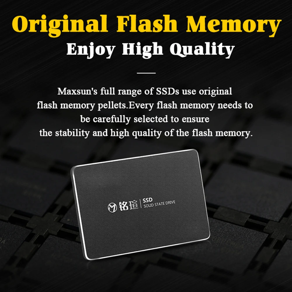 MAXSUN SSD 512 ГБ Интерфейс Тип SATA 6 непрерывное считывание до 540 Мб/с металлический