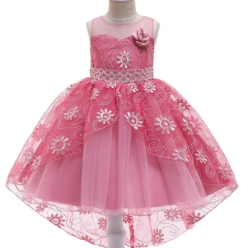 

Kids Princess Dresses For Girls Flower Party Dress Elegant Wedding Dress Girls Party Festive Baby Elegant Trailing Dress 3-10