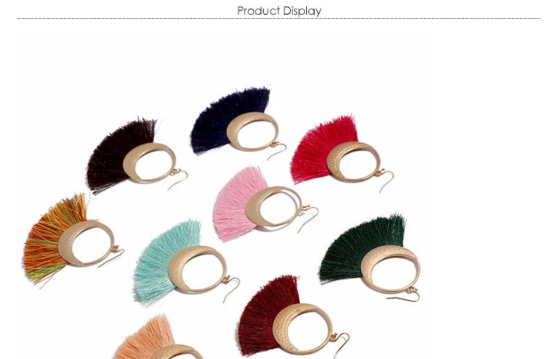 AYAYOO Fashion Tassel Earrings Boho Bohemian Long Earrings For Women Fringes Ethnic Handmade Party Drop Earring Jewelry (1)