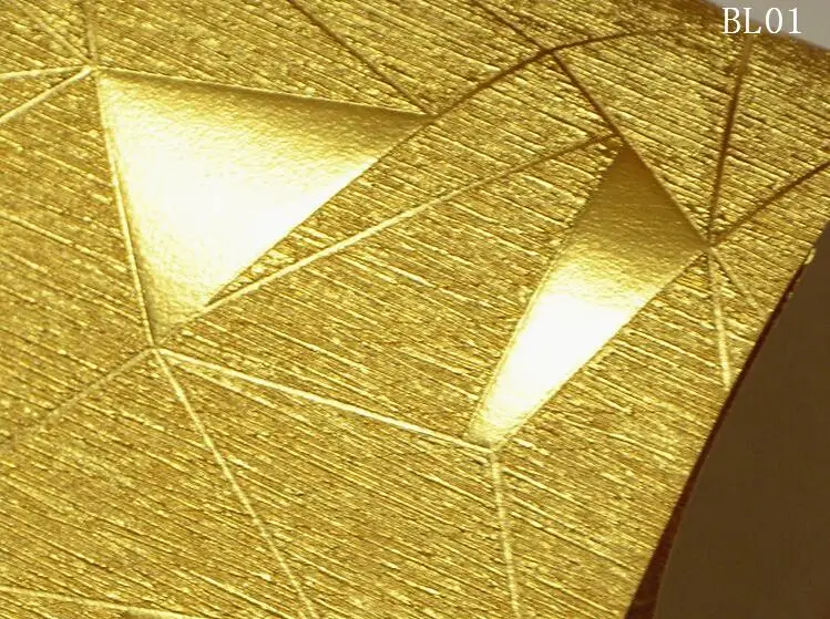 Beibehang Треугольники нерегулярные геометрический узор золотой фольги отражающей обои KTV бар яркий золотой клуб фоне обоев