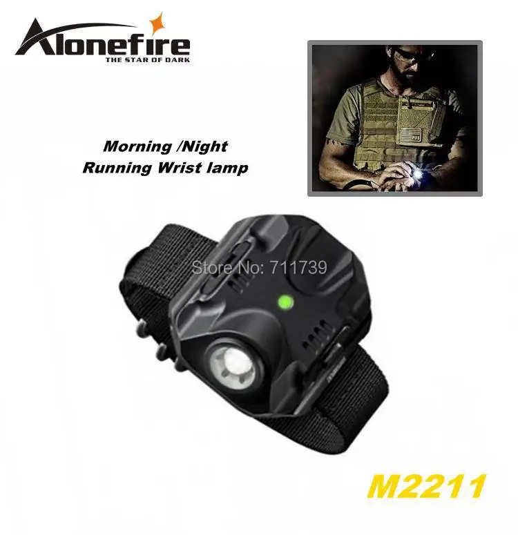 ALONEFIRE M2211 CREE XPE R2 светодиодный 5 модели встроенный аккумулятор утро/ночной бег наручные часы-лампа тактический светодиодный налобный фонарь факел с кабелем