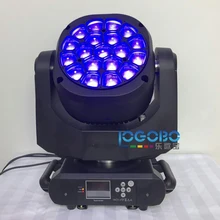 Высокое качество 19x15 Вт перемещение головы American DJ DMX пчелы глаз освещения RGBW 4in1 светодиодный зум уже подвижные стирка голова вечерние свет диско