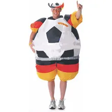 Немецкий футбольный костюм, надувной костюм для ног, один размер, для взрослых, Хэллоуин, косплей, карнавальные костюмы для женщин