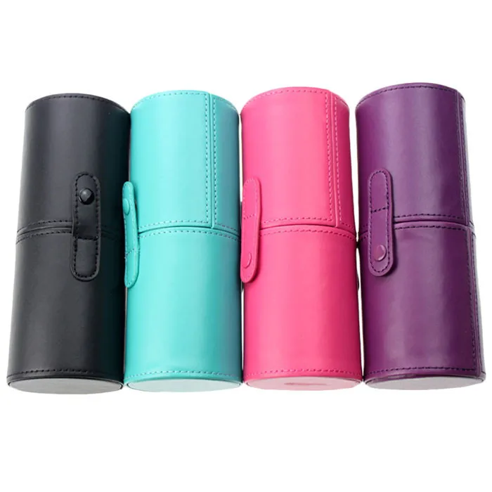 

PU Pound Makeup Brushes Holder Cosmetic Brush Container Cylinder Vessel Oct 11