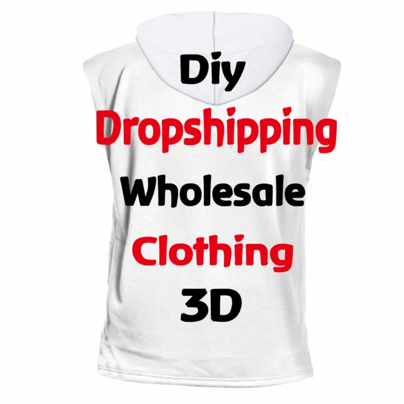 OGKB Customize Hooded Tank Top Men Customer Picture Custom Vest Cool 3d Print Your Own Design Singlet Clothes Summer Casual Tops