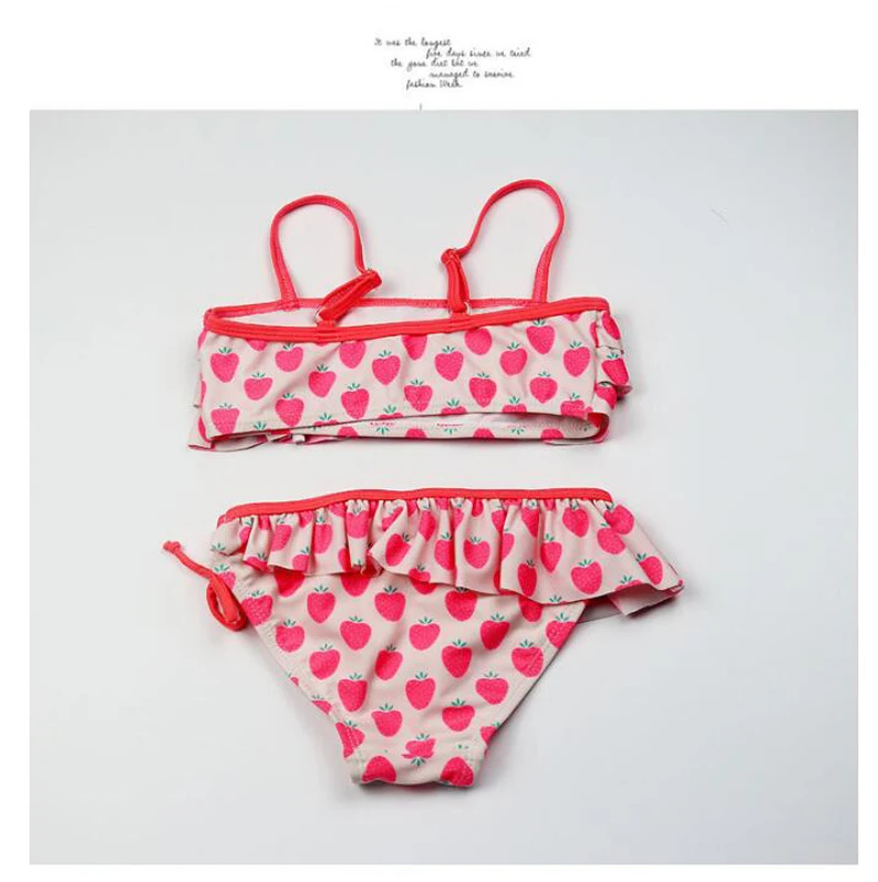 2018 New Summer Multilayer Triangle Swimwear Flowers Bikini Children's Swimwear Girls Split Bikini Kids Cake Layer Swimsuit (10)