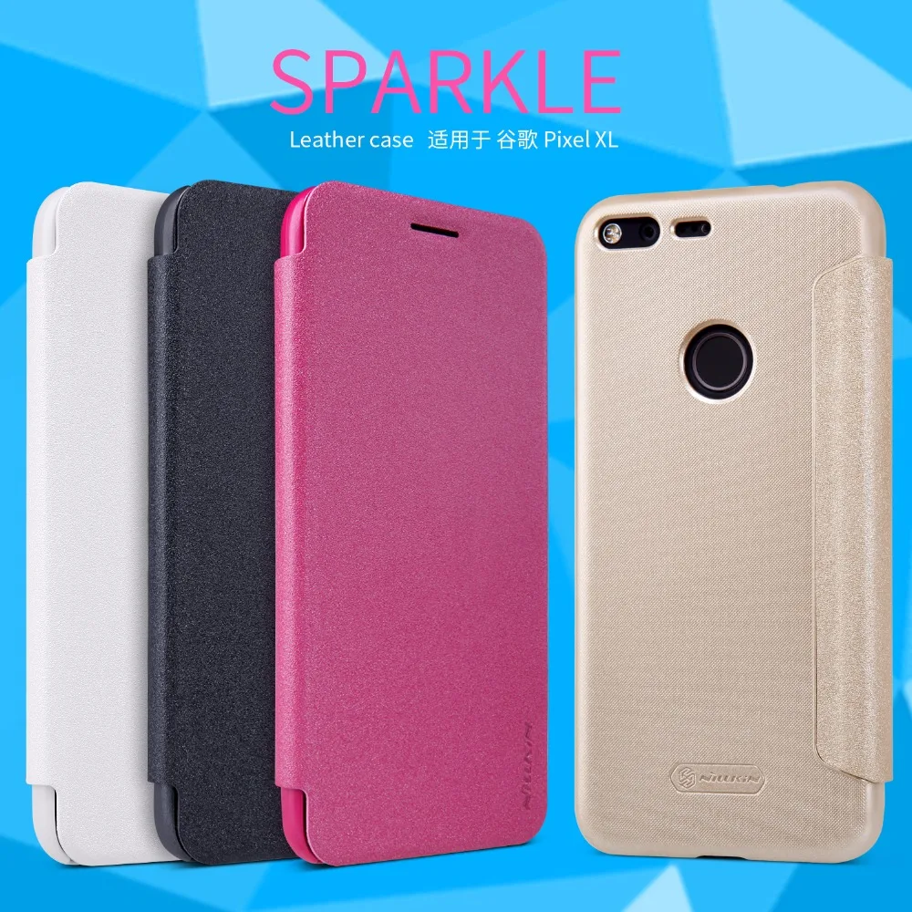 

NILLKIN Sparkle super thin humanized design flip cover Protective leather case for HTC Google Pixel/Pixel XL with retail package