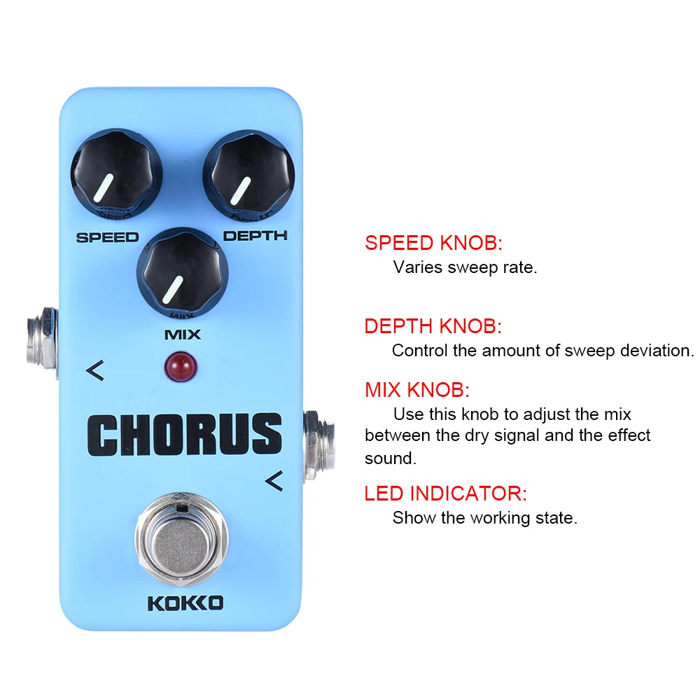 Мини педаль для хора KOKKO FCH2 портативная гитары|chorus pedal|guitar effect pedaleffect pedal |