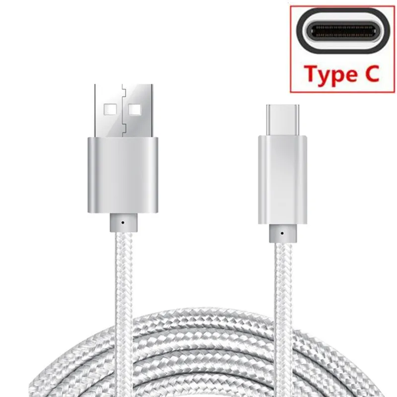 Нейлоновый Шнур USB Type C для быстрой зарядки Xiaomi A2 Mi 9 8 SE Huawei p10 p20 lite mate 10 pro axon 7 nubia