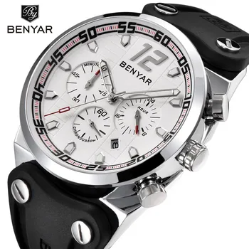 

2018 BENYAR Luxury Brand Men Military Sport Waterproof Silicone Strap Watch Reloj Hombre Outdoor Quartz Clock Relogio Masculino