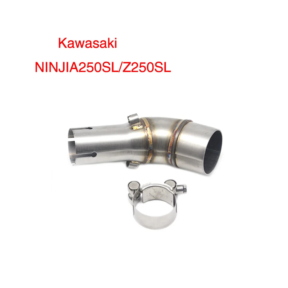 ZSDTRP Соединительный адаптер для Kawasaki ER6N NINJIA 250/300/Z250 250SL/Z250SL DUCATI YAMAHA YZF-R25/R30 мотоцикл средняя труба - Цвет: NINJIA 250SL Z250SL