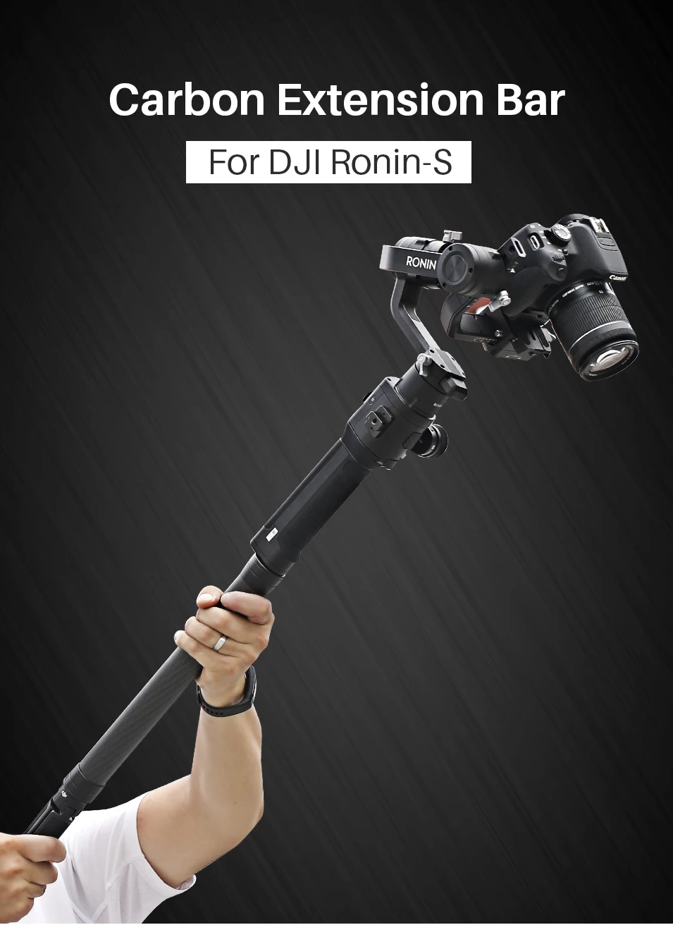 DJI Ronin-S специальный ручной держатель для фотоаппарата специальный удлинитель удлиняющийся стержень для Osmo smoo4 Feiyu G6 G5 AK4000 A2000