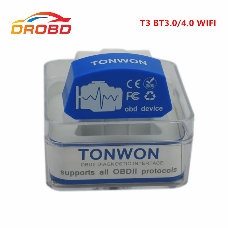Сканер кодов Tonwon 3 OBD2 Bluetooth 0/4 0 WiFi доступный диагностический инструмент obd сканер