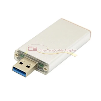 

10PCS/CY 42mm NGFF M2 2 Lane SSD to USB 3.0 External PCBA Conveter Adapter Card Flash Disk Type with Silver Case