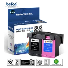 Befon re-изготовлено 802XL картридж Набор Замена для hp 802 DeskJet 1050 2050 3050 2150 3150 1010 1510 2540 принтера