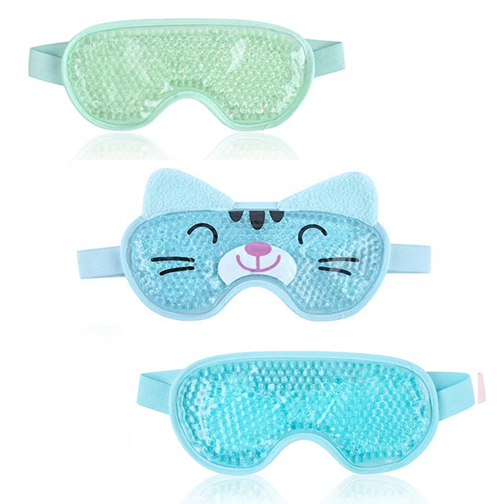 

100PCS Hot Selling Gel Eye Mask for Hot Cold Therapy Soothing Relaxing Beauty Gel Eye Mask Sleeping wholesale Travel Eye Mask