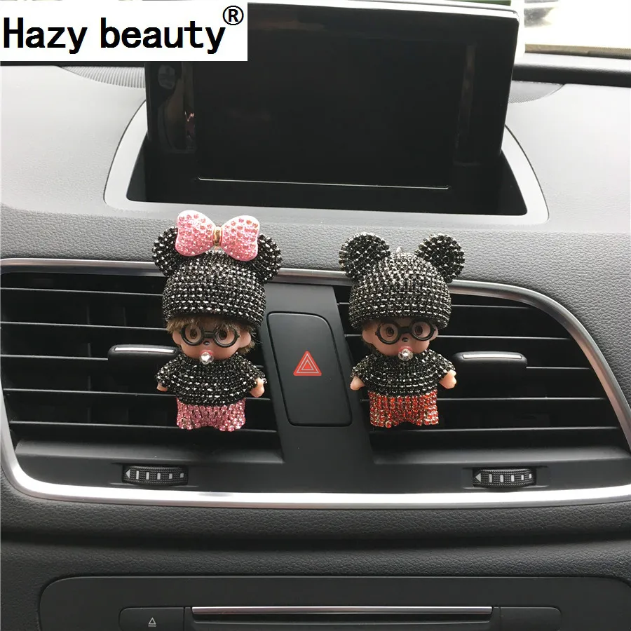 

Lovely bowknot diamond lady car perfume Air Freshener Perfumes 100 Originais Perfumes Femininos Originais Car-styling