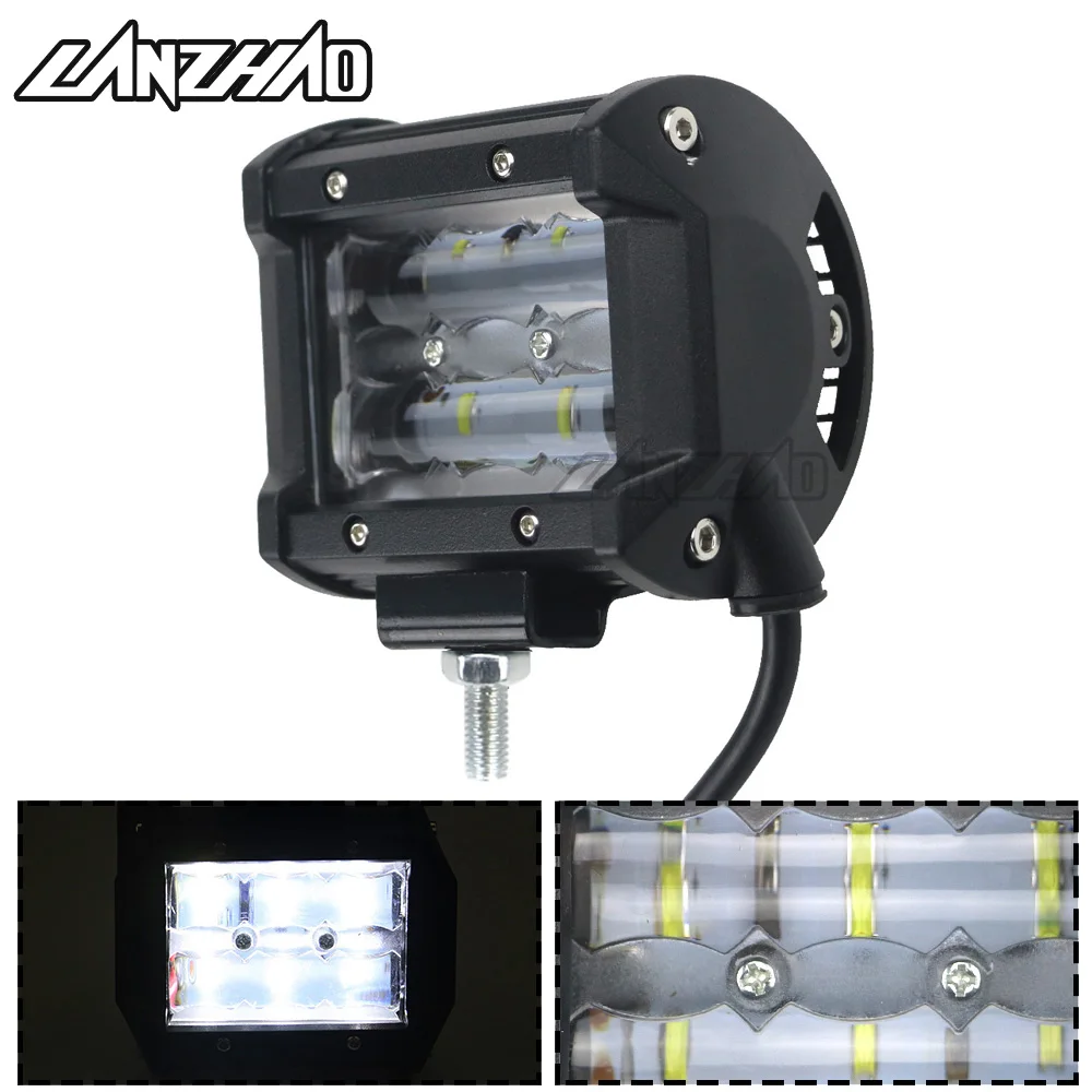 

18W LED Light Bar Motorcycle Fog Lights Car Work Lamp 6000K White Universal for Honda Yamaha BMW Suzuki Harley Cruiser Touring