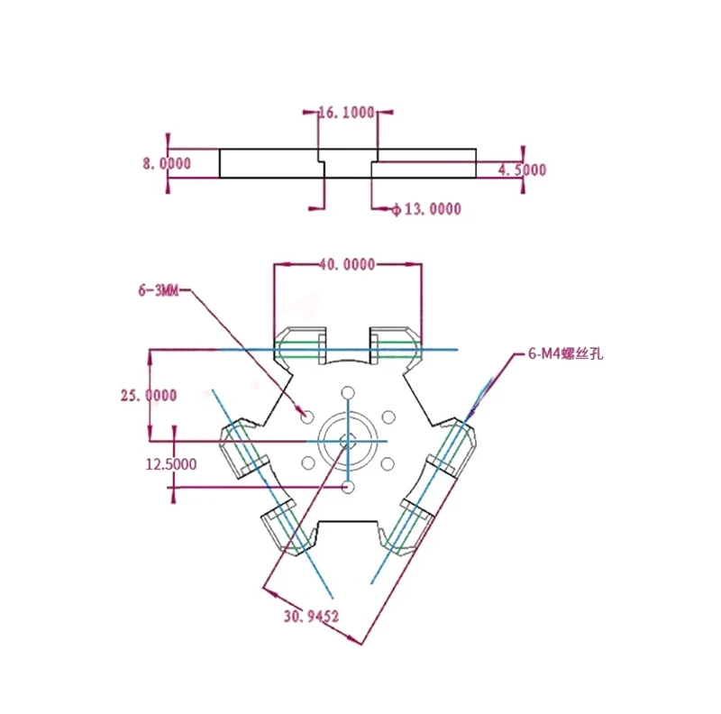 1 комплект M4 Delta Kossel рыбий глаз эффектор подвесные станции Алюминий для V6 J-head Hotend 3d принтер Часть