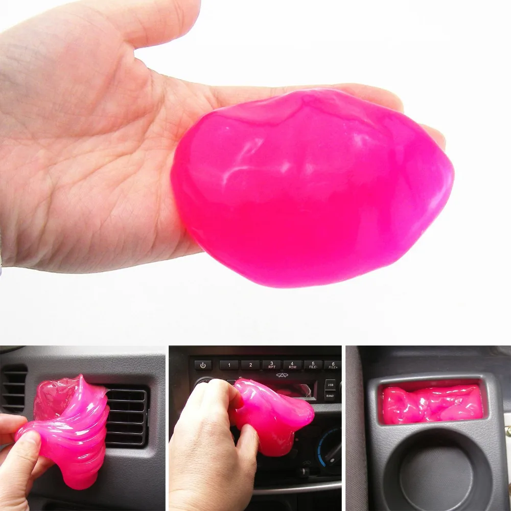 

A/C Outlet Storage Box Center Panel Dust Remove Cleaner Glue Rubber Fit For E46 BMW Benz Audi Honda Toyota Universal Car Styling