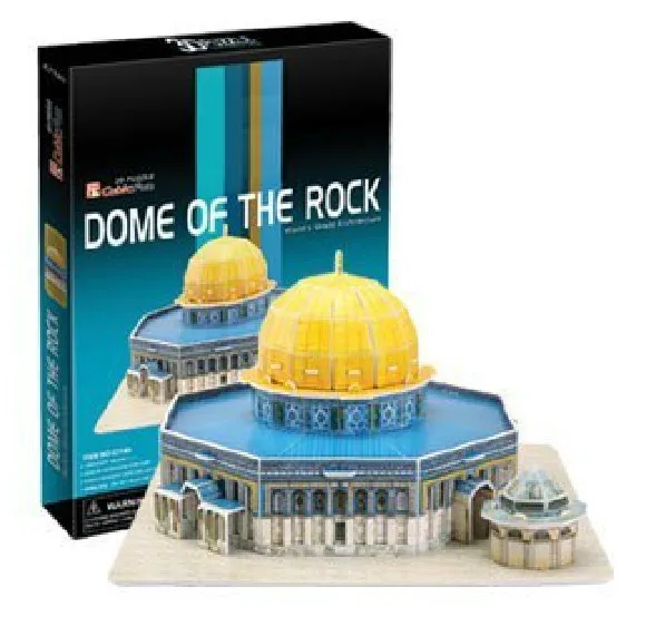 

Kingtoy puzzle toy Product name Jerusalem dome of the rock 3D puzzle toy free shipping Child Diy Toy