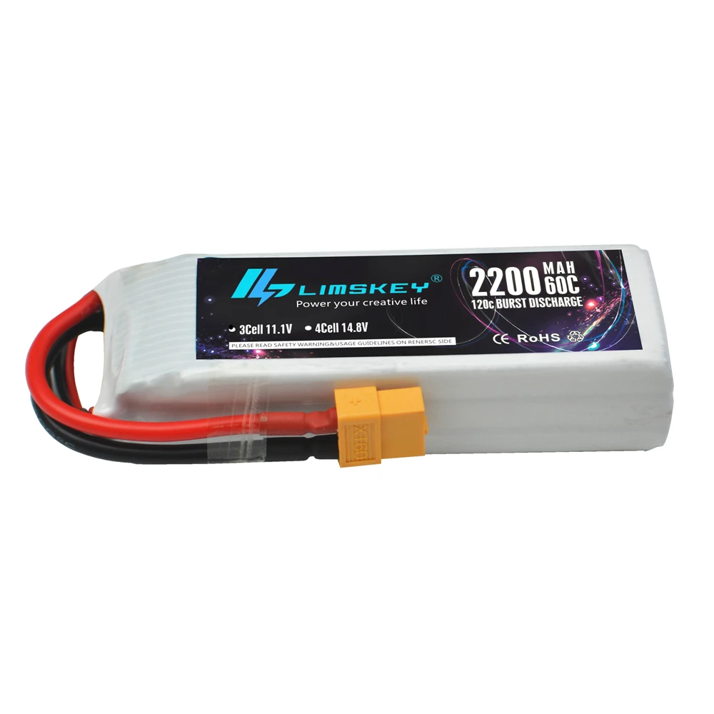 Limskey гоночный Дрон LI PO 2200 мАч 11 1 В 60C (макс. 120C) 3S Lipo аккумулятор для