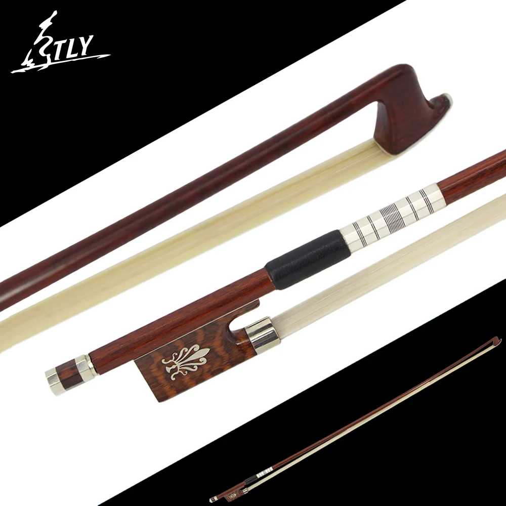 Factory Store Wood Grain Carbon Fiber Full Size Violin Bow Flower