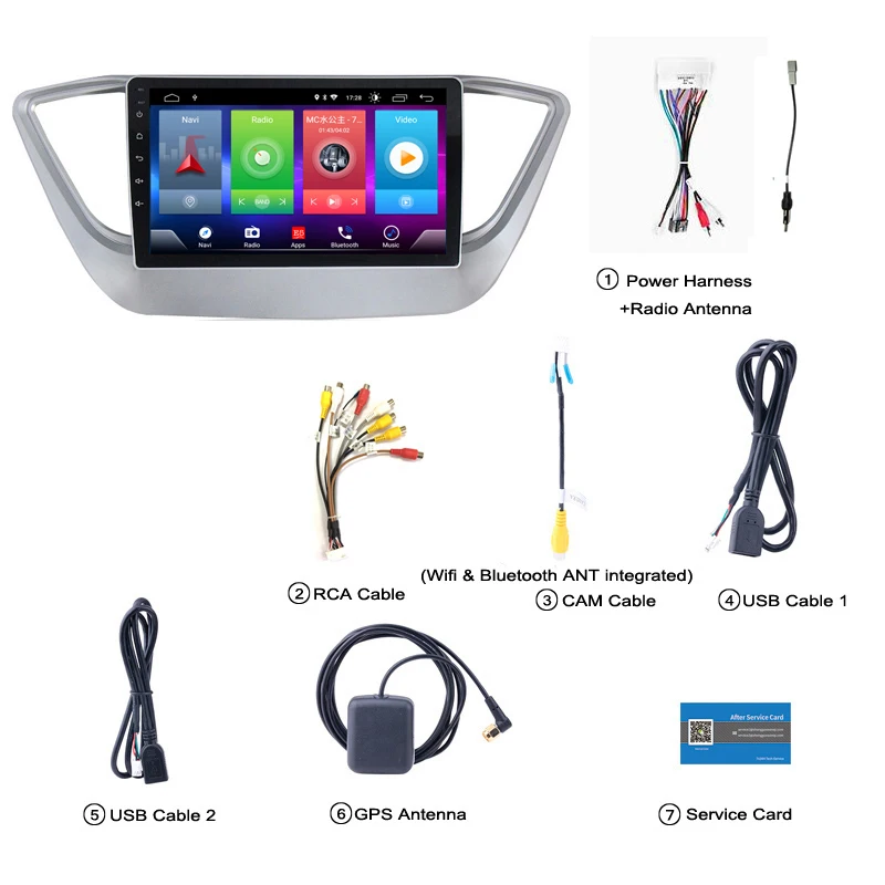 Top Car Android 8.1 Multimedia Player for HYUNDAI VERNA ACCENT 2017 2018 GPS Navigation Device Aux bluetooth steering wheel control 3 Top Car Android 8.1 Multimedia Player for HYUNDAI VERNA ACCENT 2017 2018 GPS Navigation Device Aux bluetooth steering wheel control 3