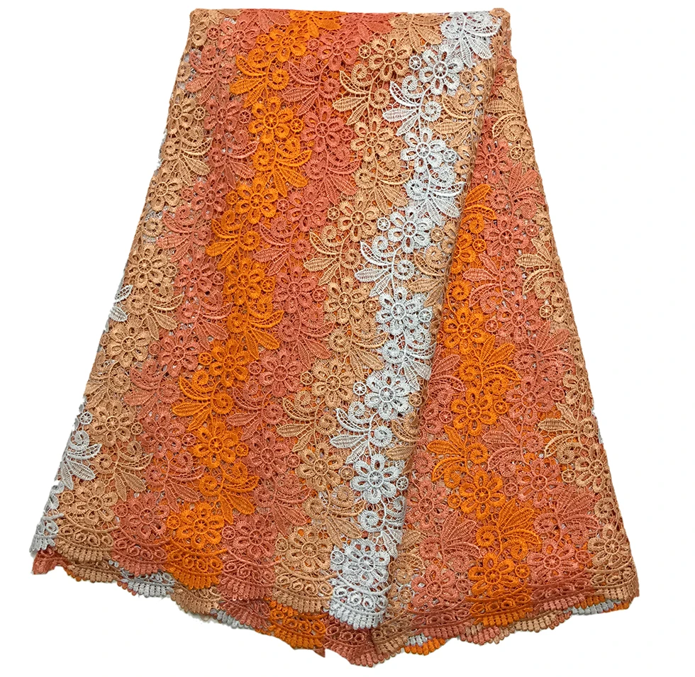 

Nigerian Lace latest 2018 african lace fabric beautiful polyester for wedding wholesale fashion guipure lace fabric