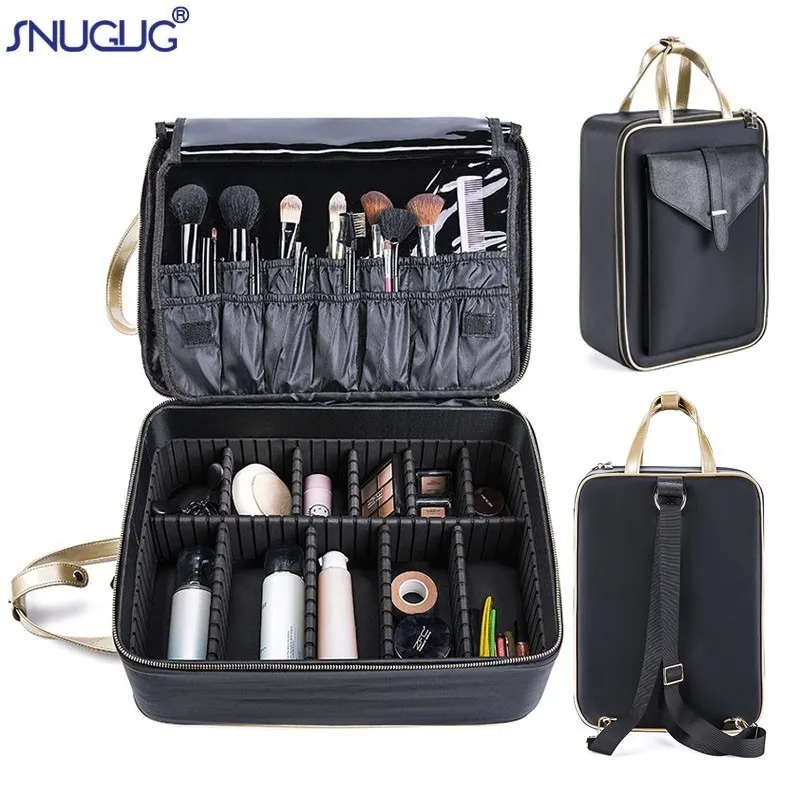 

New Professional Cosmetic Case Large Capacity Cosmetic Storage Box Women Makeup Organizer Beauty Nail Tool Suitcase Bolso Mujer